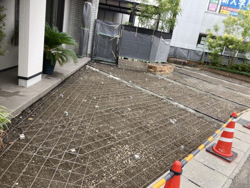 土間コンクリート打設前の様子