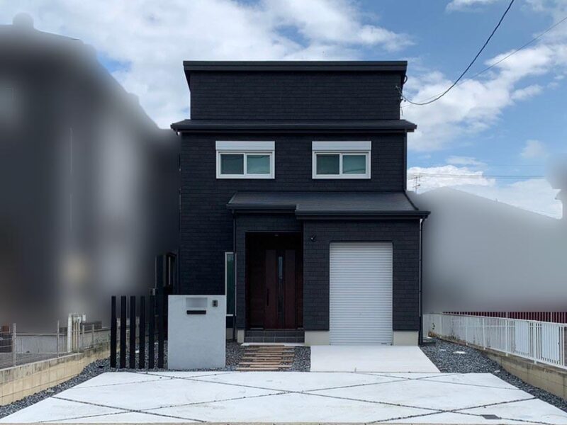 一宮市新築外構 シンプルモダン外構　完成写真