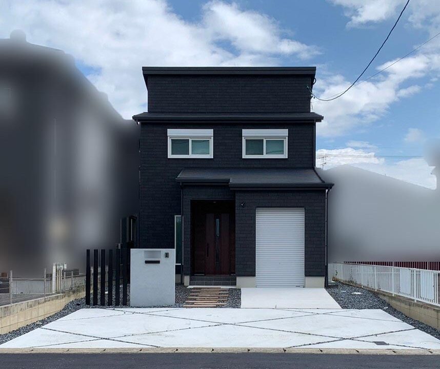 一宮市新築外構 シンプルモダン外構　完成写真