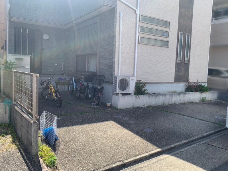 名古屋市の駐車場リフォーム施工前の様子
