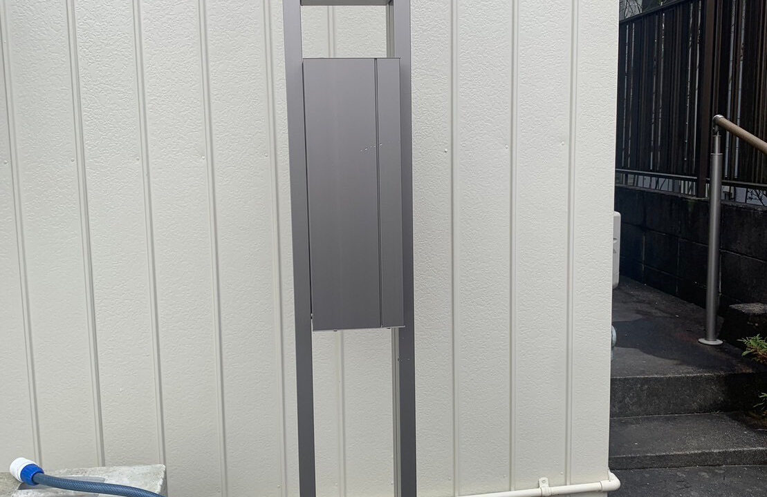 機能門柱を新設した外構リフォーム