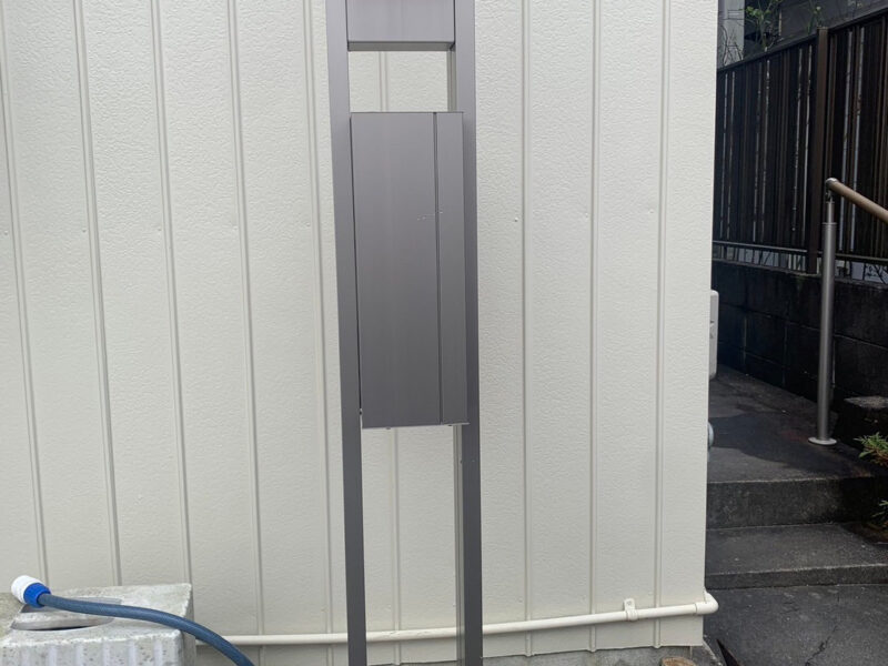 機能門柱を新設した外構リフォーム