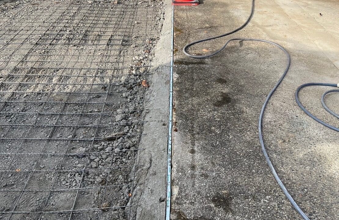 土間コンクリートを打設する前の様子