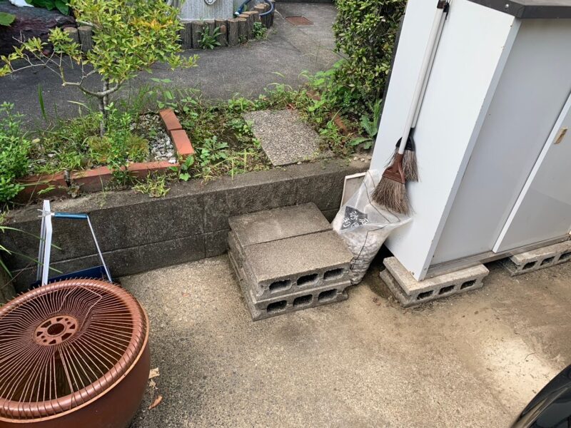 外構リフォーム前　