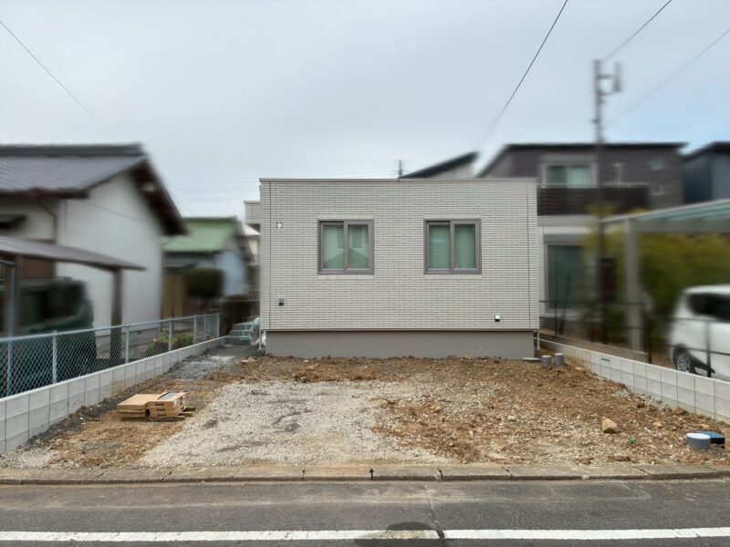 春日井市の新築外構工事施工前の様子