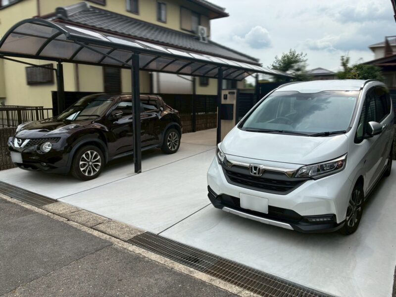 インターロッキングを撤去して土間コンクリートへリフォーム