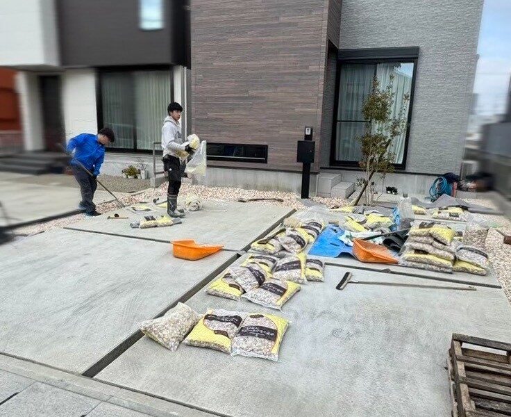 施工中の様子