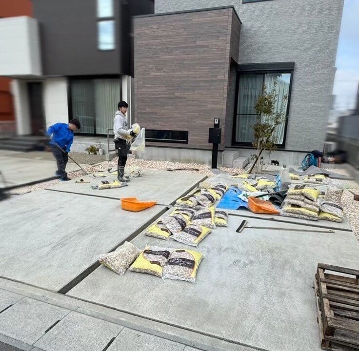 施工中の様子